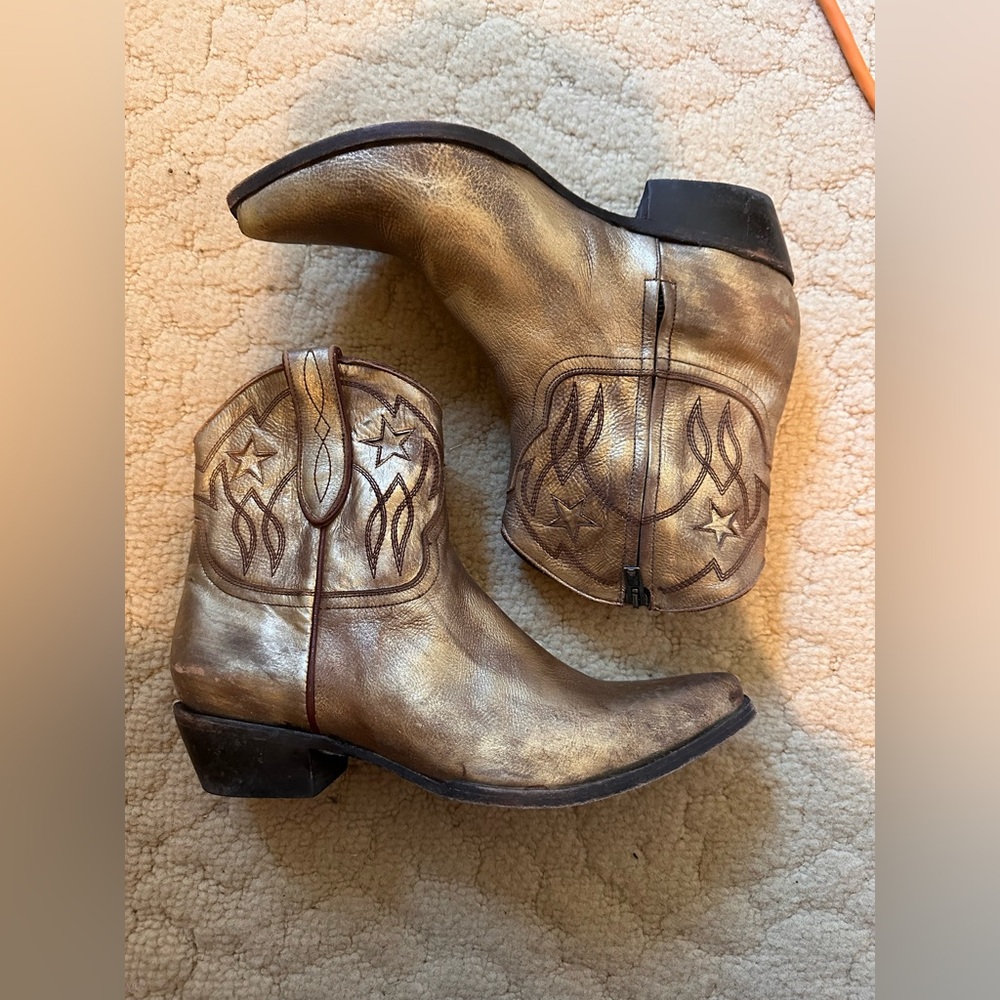 Old Gringo Gold Western Ankle Boots